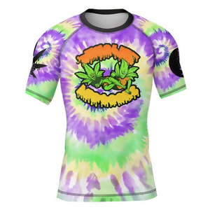 Vente chaude personnalisé à manches courtes Rash Guard, Cool Dry Compression Shirt respirant personnalisé 2025 - Product Image 1