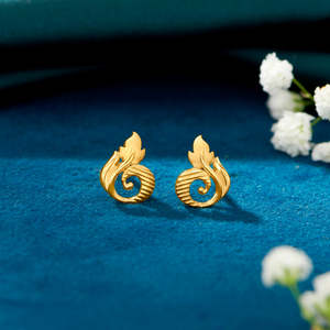 Pendientes de Oro de 18k con Forma de Corazón Blooming Utopia para Mujer, con Diamantes y Moissanita, Adorno de Perlas, Regalo de Compromiso o Boda - Product Image 1