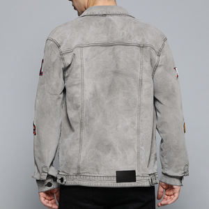 2025 nueva chaqueta de mezclilla de estilo informal de invierno para hombres Chaquetas de mezclilla para hombres Chaqueta de mezclilla de calidad ajustada de otoño para hombres - Product Image 5