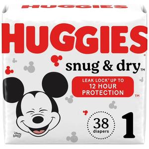 Couches pour bébé Huggies Snug & Dry, taille 1, 38 ct - Product Image 2