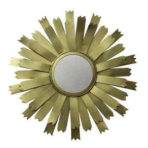 Miroir rond convexe avec cadre Sunburst Nouveau design pour salle à manger salon moderne décoration de la maison grossiste Fabricant - Product Image 2