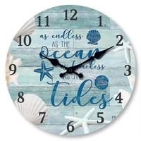Reloj de Pared Náutico de Latón H.M.A Handicrafts, Reloj Mecánico Marítimo Vintage, Pantalla Analógica, Estilo Art Deco, Silencioso, Fácil de Colocar en el Dormitorio