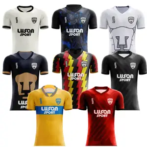 LUSON批发定制免费设计弹性透气足球服制服快干定制足球服
