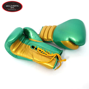 Guantes de Boxeo de Piel Metálica de Alta Calidad con Cordones de Piel, Color Personalizado, por ABDULLAH MARTIAL ARTS - Product Image 4