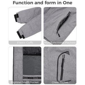 Chaqueta de invierno para exteriores personalizada para hombre para senderismo impermeable con cuello levantado rompevientos estilo informal fabricado por fabricante personalizado - Product Image 6