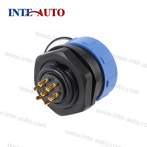Serie <span class=keywords><strong>SP</strong></span> <span class=keywords><strong>2</strong></span> 3 4 5 6 7 Conector de 9 pines SP13 SP17 SP21 IP67 IP68 Conector de cable macho hembra circular de aviación a prueba de agua - Product Image 5