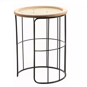 Meubles de salon de style rond pieds modernes en métal argenté - Product Image 4