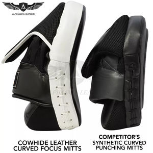 แผ่นรองมวยไทยสำหรับฝึกซ้อมและแข่งขัน ผู้ใหญ่ ดีไซน์ล่าสุด สีขาวดำ ราคาขายส่ง ราคาแข่งขันได้ - Product Image 5