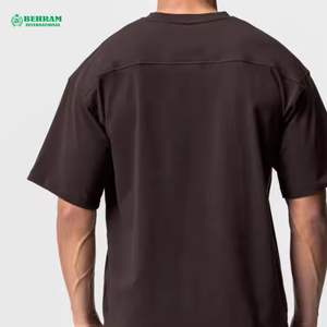 เสื้อยืดโอเวอร์ไซส์หนัก 300 GSM สกรีนโลโก้ตามสั่ง คอกลม คอริบหนา คุณภาพสูง ผ้าฝ้าย 100% เป็นมิตรกับสิ่งแวดล้อม แห้งเร็ว พิมพ์ลายดิจิตอล สำหรับผู้ชาย - Product Image 6