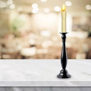 Top Sale <b>Candle</b> Holder Stand Pillar Candlestick Candlelight <b>Dinner</b> Metal Black <b>Candle</b> Stick Holder for Home Living Room Decor - Product Image 2