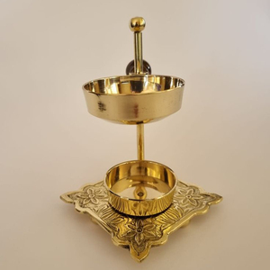 Wholesale Price Gold Finished Adjustable <b>Burner</b> Air <b>Fragrance</b> Religious <b>Oil</b> <b>Burner</b> Tabletop Decoration Perfect Prayer Meditation - Product Image 6