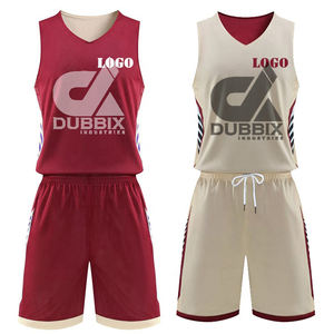 Ensemble de maillots de basket-ball personnalisés unisexes, sublimés, séchage rapide, 100% polyester, maille, uniforme d'équipe pour enfants et jeunes, respirant, personnalisé - Product Image 5