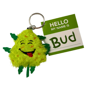 PAW:20 Porte-clés Bud the Weed Nug, Peluche mignonne en coton PP, Parodie originale Nugget Spins sur porte-clés, Jouet anti-stress amusant pour adultes - Product Image 4