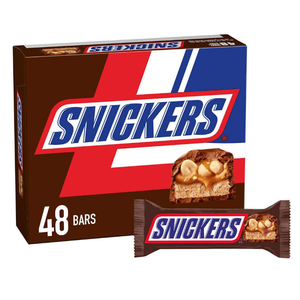 Barres de chocolat Snickers à prix avantageux, 50g, vente en gros, cartons de 24 unités - Product Image 1