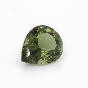 Tourmaline verte cultivée en laboratoire Forme poire Pierre précieuse libre Formes personnalisées synthétiques 3x6mm à 20x30mm - Product Image 2