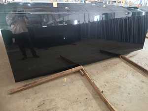 Losas de granito negro azabache de calidad superior, azulejos pulidos de diseño moderno para encimeras de lápidas, exportación por Vinayak Exports - Product Image 3