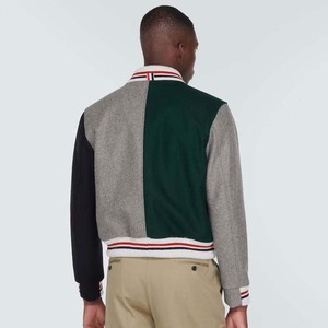 Men's College <b>Baseball</b> <b>Bomber</b> <b>Jacket</b> Stand Collar Customized Color Windproof Eco-Friendly Casual Streetwear New Arrival - Product Image 4