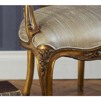 Chaise classique française en or doré Palais de Versailles pour salle à manger, dressing, bureau à domicile et appartement