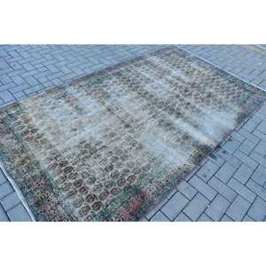พรมวินเทจตุรกี ขนาด 5.1x9 ฟุต, พรมโมร็อกโกสีน้ำตาล - Product Image 2