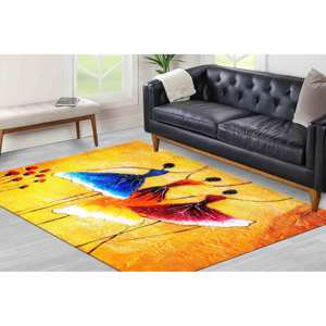 Tapis d'extérieur rouges, tapis avec motif des trois ballerines, tapis avec motif femme africaine, tapis doux non tissé - Product Image 1