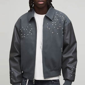 Veste en cuir pour homme, prix réduit, fabricant pakistanais, vente en gros, design, meilleure qualité, veste en cuir de motard pour homme - Product Image 4