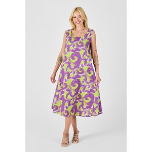 Abito Midi con scollo a U senza maniche taglio asimmetrico per ragazzi - Product Image 3