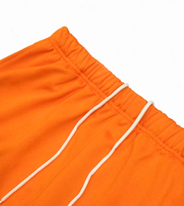 2024 pantalon évasé en coton polaire surdimensionné avec logo 3D personnalisé pour hommes pantalon de survêtement droit à jambes larges pantalon de survêtement empilé - Product Image 2