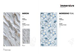 Azulejos de porcelana pulida de primera calidad de 600x1200 mm con textura similar a la piedra para pisos sofisticados e interiores contemporáneos. - Product Image 6