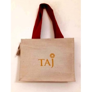 กระเป๋าโท้ทผ้ากระสอบสำหรับช้อปปิ้งแฟชั่นกระเป๋าถือผ้าฝ้ายและปอกระเจาลายตามสั่งขนาด - Product Image 1