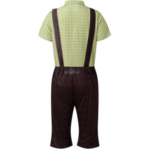 Personalizado bordado hombres bávaro rodilla Lederhosen Top tendencia estilo americano hecho a mano ropa cálida cintura media botón cierre de mosca - Product Image 2