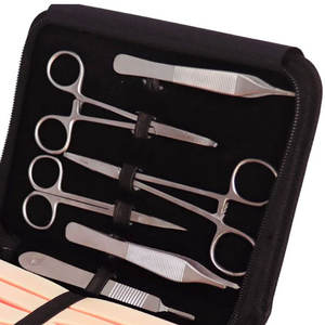 Kit de práctica de sutura para estudiantes de medicina Almohadilla de silicona grande con 14 Kit de sutura precortada, instrumento médico - Product Image 4