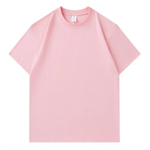 เสื้อยืดผ้าฝ้าย100% หนักใส่ได้ทั้งชายและหญิงเสื้อยืดโอเวอร์ไซส์พรีเมียมพร้อมโลโก้พิมพ์ลายด้านหน้าเสื้อผ้าพรีเมียมของผู้ชายขนาดใหญ่พิเศษ - Product Image 3