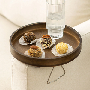 Sofá redondo de madera de acacia superventas, sillón, bandeja de servicio de madera, decoración del hogar, decoración de sala de estar de fábrica de Vietnam - Product Image 2