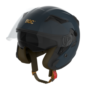 Casco de Motocicleta Abierto ROYAL/ROC R10 con Certificación DOT, Tallas M-XL, Cierre de Liberación Rápida, Interior Totalmente Extraíble - Product Image 1