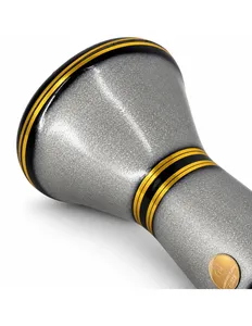 Gawharet El Fan, Darbuka de 22 cm con Brillo Gris y Dorado - Doumbek Egipcio Hecho a Mano - Product Image 4
