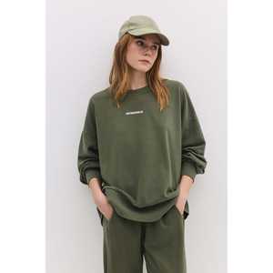 Faded Effect <b>Slogan</b> <b>Sweatshirt</b> - Product Image 1