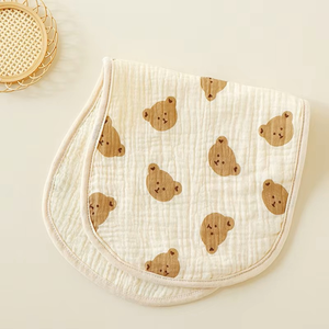 OEM Nouveau-né 100% coton mousseline bavoirs pour bébé en coton biologique bavoirs d'alimentation bavoirs pour bébé - Product Image 6