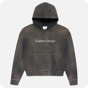 Sudadera con Capucha para Hombre, Lavado Ácido, 100% Algodón, Transpirable y Cómoda para Invierno, Diseño Personalizable con Tu Propio Logotipo, Talla Adulto - Product Image 5