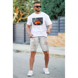 Pakistan Made High Quality <b>Men's</b> <b>Jeans</b> Shorts Comfortable Cotton Fabric Casual Style with Color Contrast Price - Product Image 5