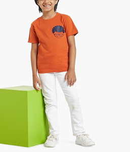 <b>Soft</b> Lightweight 100% Cotton <b>Toddler</b> Boy Top with Short Sleeve Knitted Fabric Comfort & Durability for Daily <b>Playful</b> Summer Wear - Product Image 2