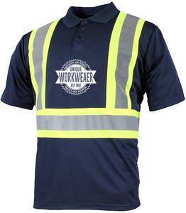 Camiseta Polo de Algodón Fluorescente Reflectante de Alta Visibilidad para Ropa de Trabajo Unisex, Logotipo Personalizado, Certificación CE, Camiseta de Seguridad Transpirable - Product Image 1