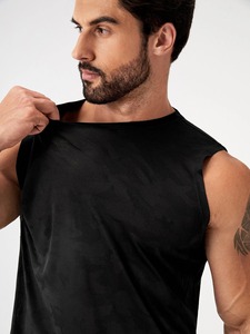 Camiseta sin mangas de malla de secado rápido transpirable de alta calidad, ropa deportiva para hombres, camisetas sin mangas de algodón 100% - Product Image 6