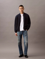 Blouson aviateur masculin à la mode léger de marque personnalisée avec coutures latérales et poches Vestes d'extérieur légères et chaudes