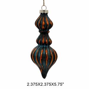 Vintage Style Glass <b>Christmas</b> Ornaments Full Color Printed Handcrafted Finials <b>Baubles</b> Classic Holiday Tree Decorations Made - Product Image 1