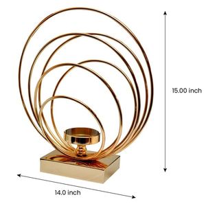 Magnifique porte-bougie votif en métal pour table, utilisation intérieure et extérieure, pour bougies chauffe-plat, décoration pour la maison, l'hôtel, le bureau, les mariages et les fêtes - Product Image 3