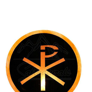 Lampe de sel en cristal naturel fabriquée à la main la mieux notée Signe de Chi Ro de l'Himalaya pour la guérison et la méditation - Product Image 5