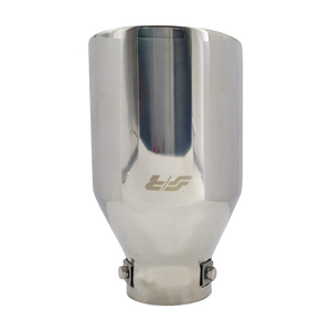 Terminale rotondo da 66 mm inclinato in acciaio inossidabile - Product Image 2