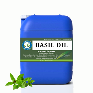 Huile de basilic-100% pure et naturelle de meilleure qualité d'approvisionnement en gros en provenance d'Inde Meilleur exportateur, marque privée disponible - Product Image 1
