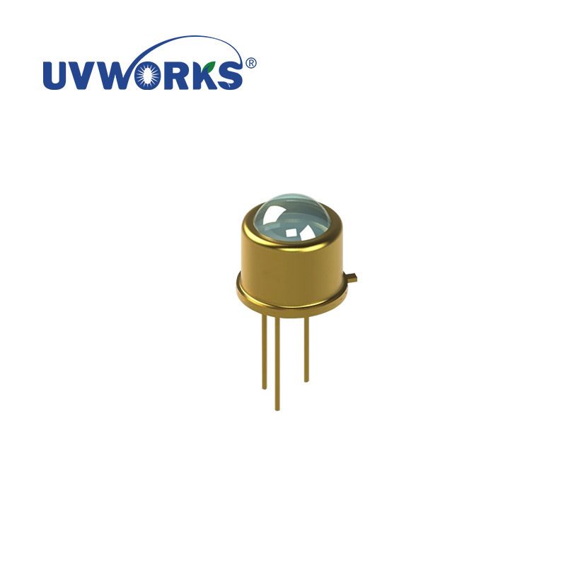 TO 39 UVC LED 275NM 15 VIEWING ANGLE 3-PIN BALL LENS OPTAN-250J-BL 230-310NM WAVELENTH OPTIONAL