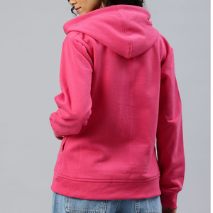 Zipper Hoodie <b>Women</b> Manufacturer Soft Cotton Long Sleeve Front Zipper Casual Pullover Fashion Hoodie OEM Bulk - Product Image 6